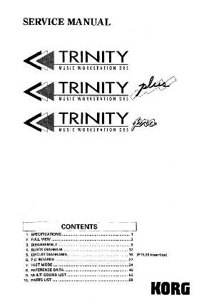 Сервисная инструкция Korg Trinity, Trinity-plus, Trinity-PRO ― Manual-Shop.ru