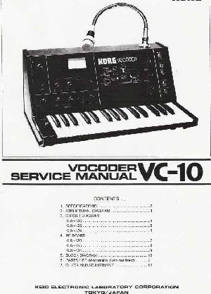Сервисная инструкция Korg VC10 ― Manual-Shop.ru
