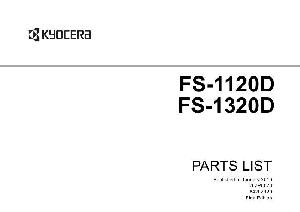 Сервисная инструкция Kyocera FS-1120D(DN), 1320D, Parts Catalog ― Manual-Shop.ru