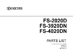 Сервисная инструкция Kyocera FS-2020D, 3920DN, 4020DN, Parts catalog ― Manual-Shop.ru