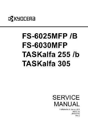 Сервисная инструкция Kyocera FS-6025MFP, 6030MFP, TASKALFA-255, 305, Service manual ― Manual-Shop.ru