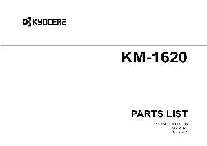 Service manual Kyocera KM-1620, Parts catalog ― Manual-Shop.ru