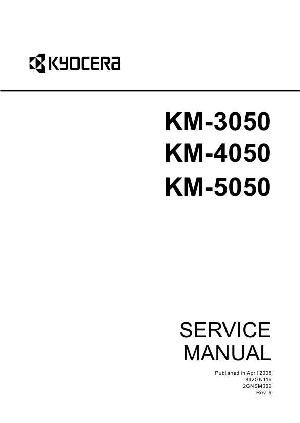 Сервисная инструкция Kyocera KM-3050, 4050, 5050, Service manual ― Manual-Shop.ru