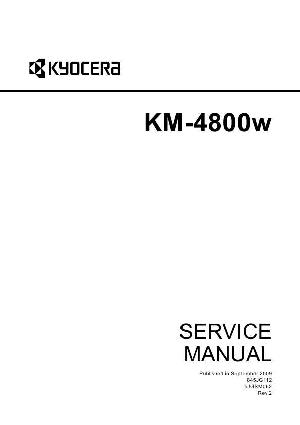 Сервисная инструкция Kyocera KM-4800W, Service manual ― Manual-Shop.ru