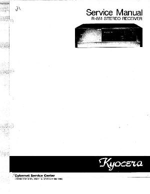 Сервисная инструкция Kyocera R-851 ― Manual-Shop.ru