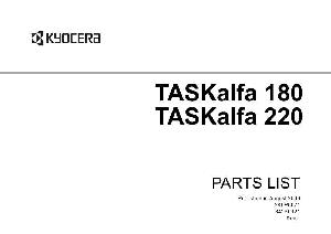 Service manual Kyocera TASKALFA-180, 220, Parts catalog ― Manual-Shop.ru
