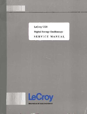 Сервисная инструкция Lecroy 9320 ― Manual-Shop.ru