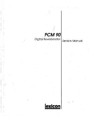 Service manual Lexicon PCM-90 ― Manual-Shop.ru