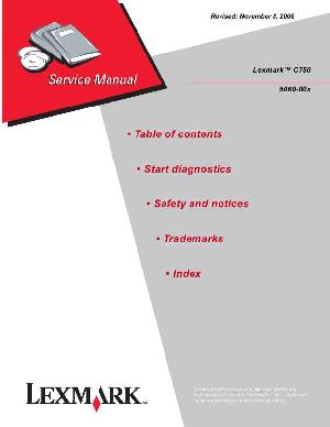 Service manual Lexmark C750 ― Manual-Shop.ru