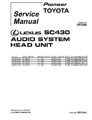 Сервисная инструкция Pioneer FX-MG8156, FX-MG8317, SC430 ― Manual-Shop.ru