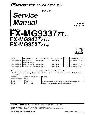 Service manual Pioneer FX-MG9337, 9437, 9537 ― Manual-Shop.ru