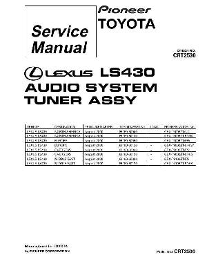 Сервисная инструкция Pioneer GEX-T9006, GEX-T9106, LS430 ― Manual-Shop.ru