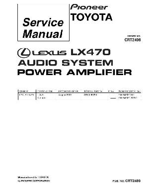 Сервисная инструкция Pioneer GM-8406, LX470 ― Manual-Shop.ru
