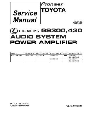 Service manual Pioneer GM-8506, GM-8606, GS300, GS430 ― Manual-Shop.ru
