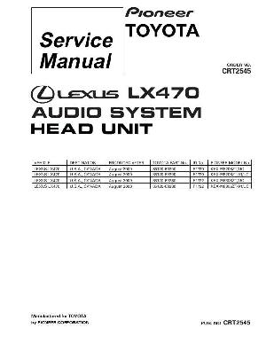 Сервисная инструкция Pioneer KEX-M8206, KEX-M8306, LX470 ― Manual-Shop.ru