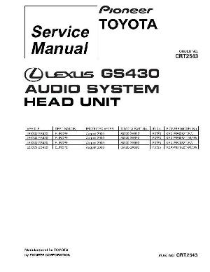 Service manual Pioneer KEX-M8606, KEX-M8706, GS430 ― Manual-Shop.ru