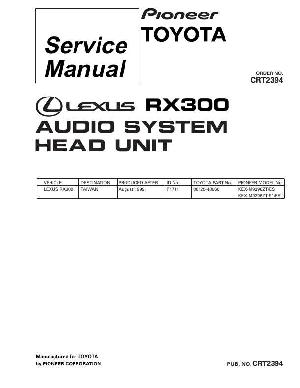 Service manual Pioneer KEX-M9296, RX300 ― Manual-Shop.ru