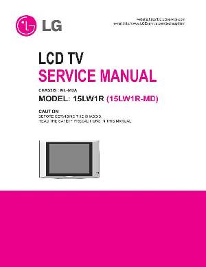 Сервисная инструкция LG 15LW1R, ML-042A chassis ― Manual-Shop.ru