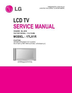 Сервисная инструкция LG 17LX1R, ML-041B chassis ― Manual-Shop.ru