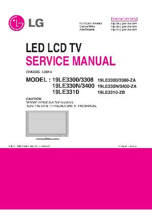 Сервисная инструкция LG 19LE3300, LD01A ― Manual-Shop.ru