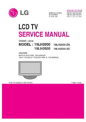 Сервисная инструкция LG 19LH2000, 19LH2020, шасси LD91A ― Manual-Shop.ru