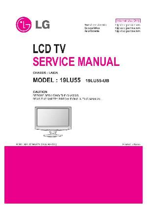 Сервисная инструкция LG 19LU55 LA92A ― Manual-Shop.ru