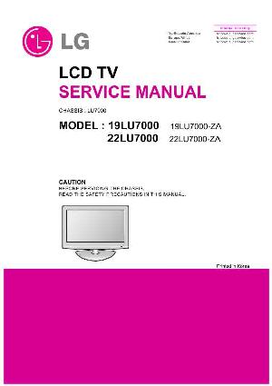 Service manual LG 19LU7000 22LU7000 ― Manual-Shop.ru
