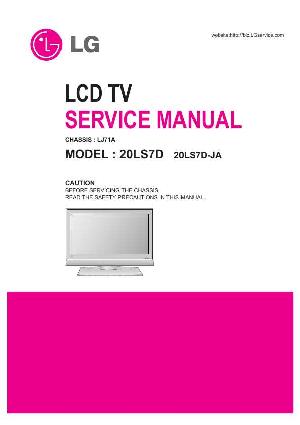 Service manual LG 20LS7D, шасси LJ71A ― Manual-Shop.ru