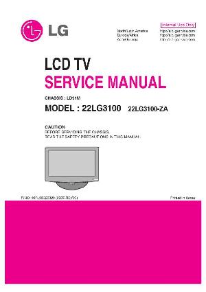 Сервисная инструкция LG 22LG3100 LD91M ― Manual-Shop.ru