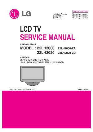 Сервисная инструкция LG 22LH2000, 22LH2020, шасси LD91A ― Manual-Shop.ru