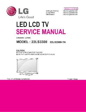Сервисная инструкция LG 22LS3300 LP24A ― Manual-Shop.ru