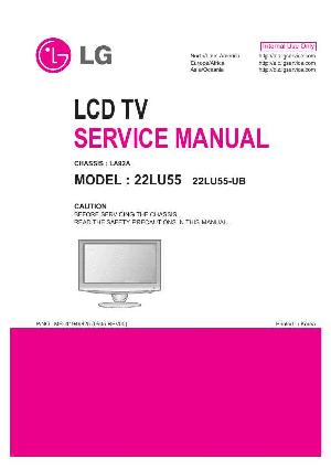 Сервисная инструкция LG 22LU55, LA92A ― Manual-Shop.ru