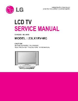 Сервисная инструкция LG 23LX1RV, ML-041D chassis ― Manual-Shop.ru