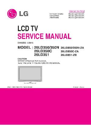 Сервисная инструкция LG 26LD350, 26LD351 ― Manual-Shop.ru