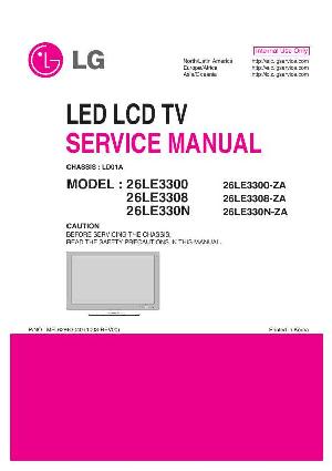 Сервисная инструкция LG 26LE3300 ― Manual-Shop.ru