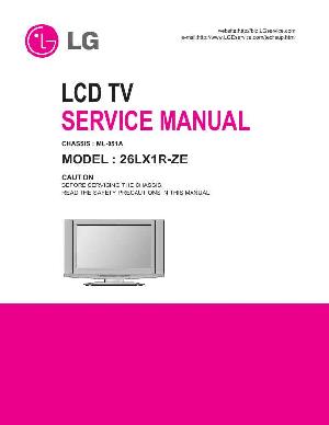 Сервисная инструкция LG 26LX1R, ML-051A chassis ― Manual-Shop.ru