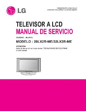 Service manual LG 26LX2R, 32LX2R, ML-051A chassis ― Manual-Shop.ru