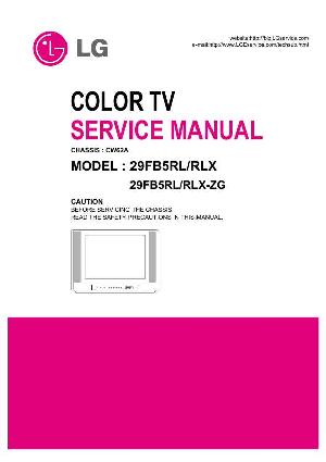 Service manual LG 29FB5RL, CW62A chassis ― Manual-Shop.ru