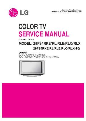 Service manual LG 29FS4RLE, CW62A chassis ― Manual-Shop.ru