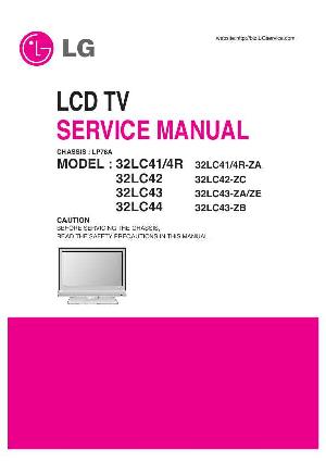 Сервисная инструкция LG 32LC41, 32LC42, LP78A chassis ― Manual-Shop.ru