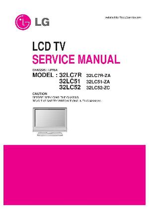 Сервисная инструкция LG 32LC51, 32LC52, 32LC7R, LD78A chassis ― Manual-Shop.ru