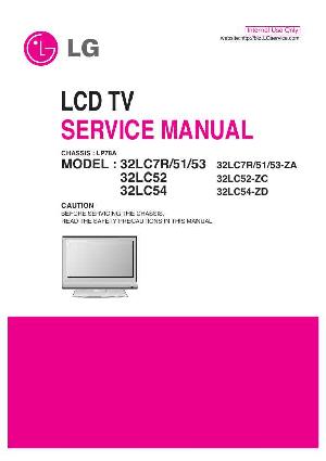 Сервисная инструкция LG 32LC54, LD78A chassis ― Manual-Shop.ru