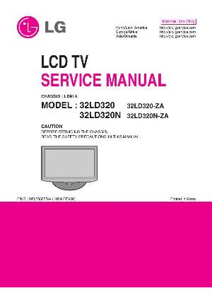 Service manual LG 32LD320N, шасси LD91A ― Manual-Shop.ru