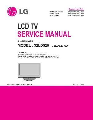 Сервисная инструкция LG 32LD520 LA01B ― Manual-Shop.ru