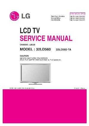 Сервисная инструкция LG 32LD560 LB03B ― Manual-Shop.ru