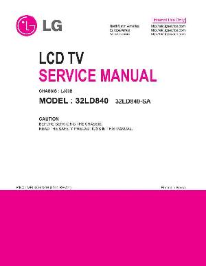 Сервисная инструкция LG 32LD840 LJ03B ― Manual-Shop.ru