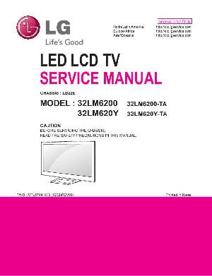 Сервисная инструкция LG 32LM6200, 32LM620Y, LB22E ― Manual-Shop.ru
