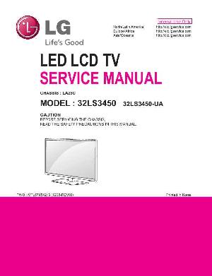 Сервисная инструкция LG 32LS3450 LA25C ― Manual-Shop.ru