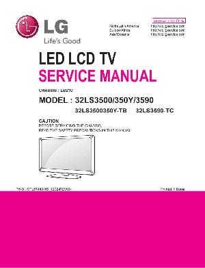 Сервисная инструкция LG 32LS3500 ― Manual-Shop.ru