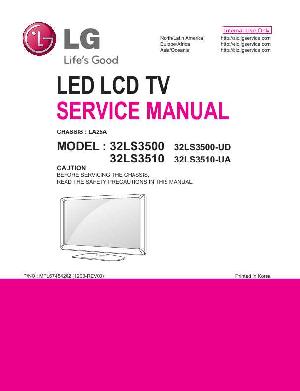 Сервисная инструкция LG 32LS3500 32LS3510 LA25A ― Manual-Shop.ru